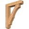Ekena Millwork Balboa Craftsman Smooth Bracket w/ Offset Brace, Western Red Cedar, 7 1/2"W x 36"D x 44"H BKT0806X36X44BOA04SWR - alternate 1